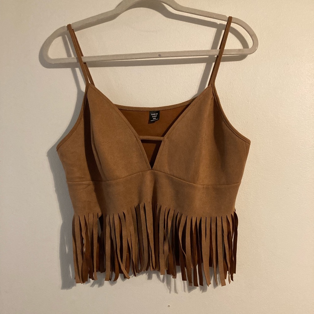 Shein fringe top